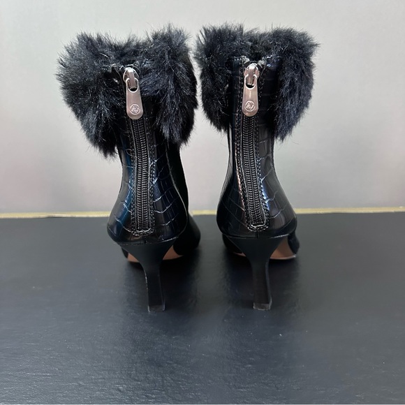 ADRIENNE VITTADINI Nano Cuff Stretch Cozy Faux Fur Booties - Picture 4 of 13